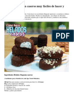 Helados Magnum Caseros Muy Fáciles de Hacer y Riquísimos - Otras Recetas