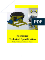 Positioner Technical Specification: Welding/Cutting Expert For Over 20 Years