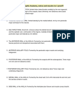 Summary Topographic Anatomy, Extras and Muscles To 1 Proof!!