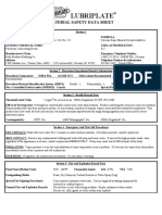 MSDS Lubriplate 105