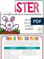 Easter Reinforcement Worksheets