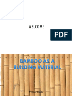 BAMBOO As A Building Material