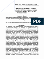 Aquaponic Production of Nile Tilapia: (Oreochromis Niloticus) and Bell Pepper (Capsicum Annuuml.) in Recirculating