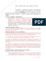 Modelo de Contrato de Locacion de Servicios Arq