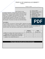 Abbreviated Profile of Hearing Aid Benefit