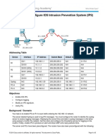 5.4.1.2 Packet Tracer - Configure IOS Intrusion Prevention System (IPS) Using CLI