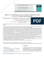 Report On A Reconnaissance Survey of Damage in Kathmandu Caused by The 2015 Gorkha Nepal Earthquake