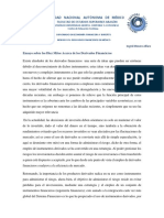 Ensayo Sobre Los Diez Mitos Acerca de Los Derivados Financieros