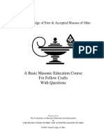 A Basic Masonic Education Course For Fellow Crafts With Questions