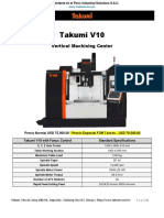 Takumi V10: Vertical Machining Center