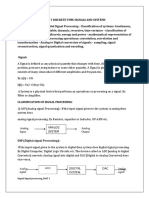 Digital Signal Processing - UNIT 1