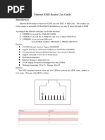 EThernet RFID Reader User Manual New