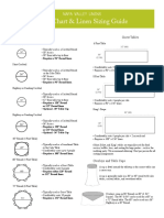 Table Chart & Linen Sizing Guide: Napa Valley Linens