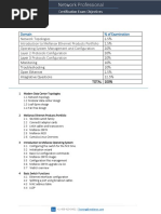 Certification Exam Objectives Network Pro