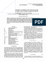 Formulas For Torsional Properties and Stresses in Thin-Walled Closed and Open Cross Sections