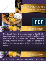 Recording and Reporting Nutritional Status and Evaluation