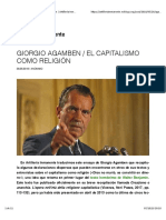 Giorgio Agamben - El Capitalismo Como Religión - Artillería Inmanente - 1 PDF