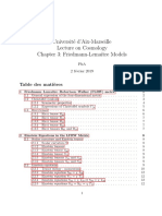 Universit e d'Aix-Marseille Lecture On Cosmology Chapter 3: Friedmann-Lema Itre Models