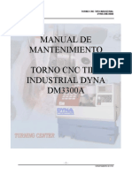 Mantenimiento Torno Dyna Dm3300b