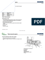 Scania P, G, R, T Series Workshop Manual - Removing The Engine