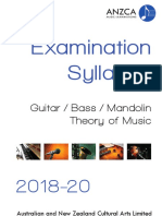 ANZCA Guitar, Bass and Mandolin Syllabus 2018-20