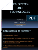 Web System AND Technologies: Prepared By: Cerilo B. Rubin, Jr. 09307307627