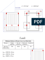 F2 C2 F2 C2: Design B1, C1, F1 Design One Way Ribbed Slab