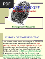 Dactyloscopy: The Science of Fingerprints