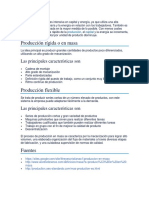 Producción Rígida o en Masa: Las Principales Características Son