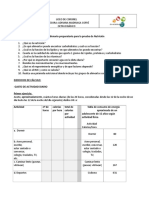 Cuestionario de 8 Básico Nutricion