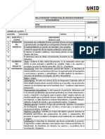 Lista de Cotejo para Evaluar Proyectos de Investigacion