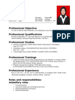 Hijrawati: Professional Objective Professional Qualifications