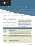 Board Perspectives On Risk Oversight