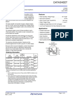 Features: Dual, Low Power CMOS Operational Amplifiers