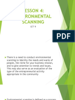 Lesson 4 Environmental Scanning