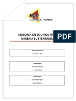 Costos de Equipos Subterráneos