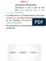 Preprocessor Directives: Separate Step in The Compilation Process