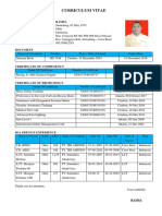 Curriculum Vitae: Personal Data