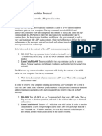 The Address Resolution Protocol: ARP Caching