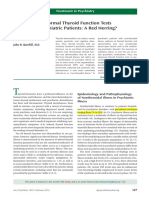 Abnormalthyroid Function Tests in Psychiatricpatients:A Red Herring?