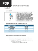 Use of ORP Process Water Control