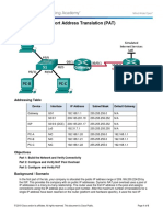 9.2.3.7 Lab - Configuring Port Address Translation (PAT) TAREA