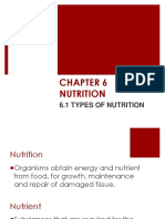 6.1 Types of Nutrition