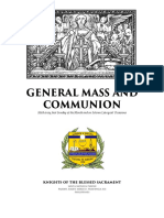 General Mass and Communion: Knights of The Blessed Sacrament