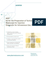 MDP Kit For The Preparation of Technetium Tc99m Medronate For Injection Diagnostic For Intravenous Use, RX Only