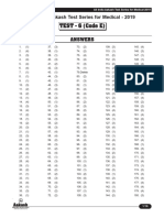 Solutions AIATS Medical-2019 (XII Passed) Test-6 (Code-E & F) (24!02!2019)