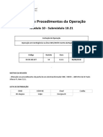 Instruções de Operação - SM 10.21 - 3.3. Operação em Contingência