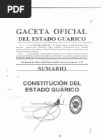 Constitución Del Estado Bolivariano de Guarico 2015