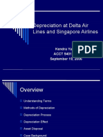 Depreciation at Delta Air Lines and Singapore Airlines: Kendra Yates ACCT 5401.001 September 19, 2006