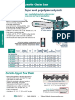 4 HP Pneumatic Chain Saw: Powerful Cutting of Wood, Polyethylene and Plastic